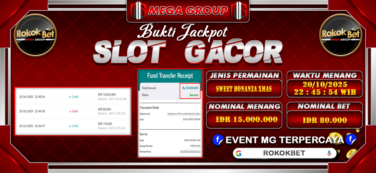 Bukti JP situs Rokokbet hari Selasa, 21 Oktober 2025