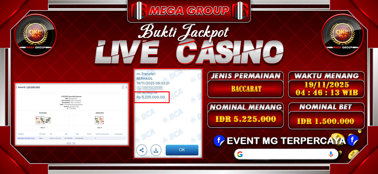 Bukti JP situs Okewla hari Rabu, 19 November 2025