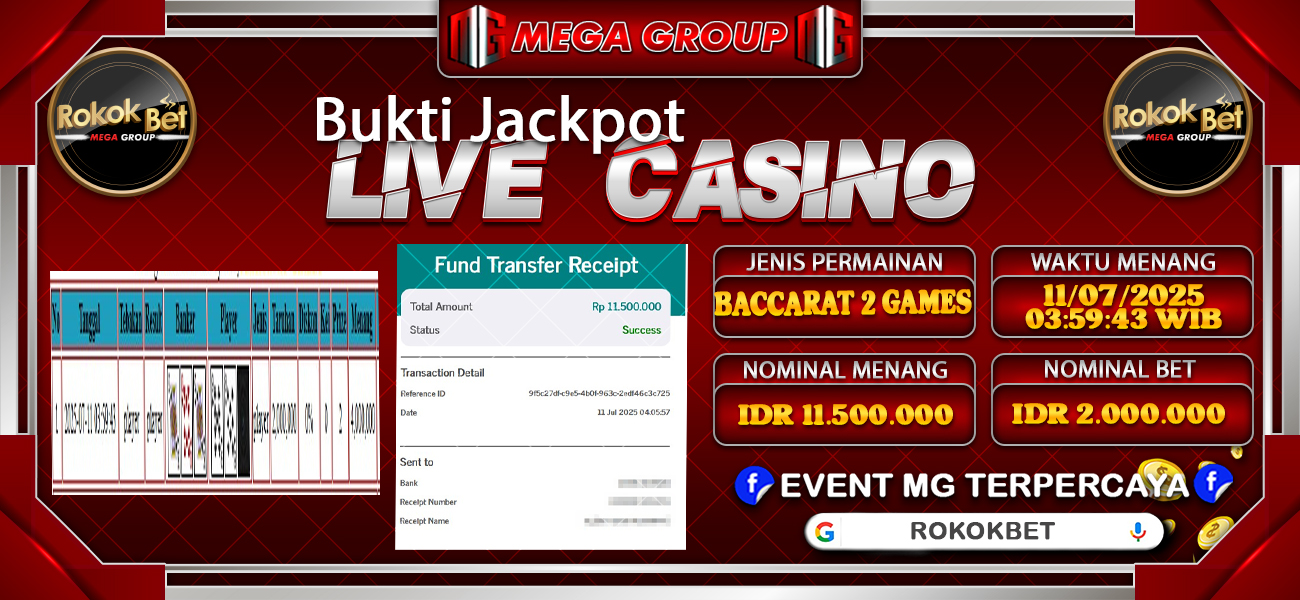 Bukti JP situs Rokokbet hari Jumat, 11 Juli 2025